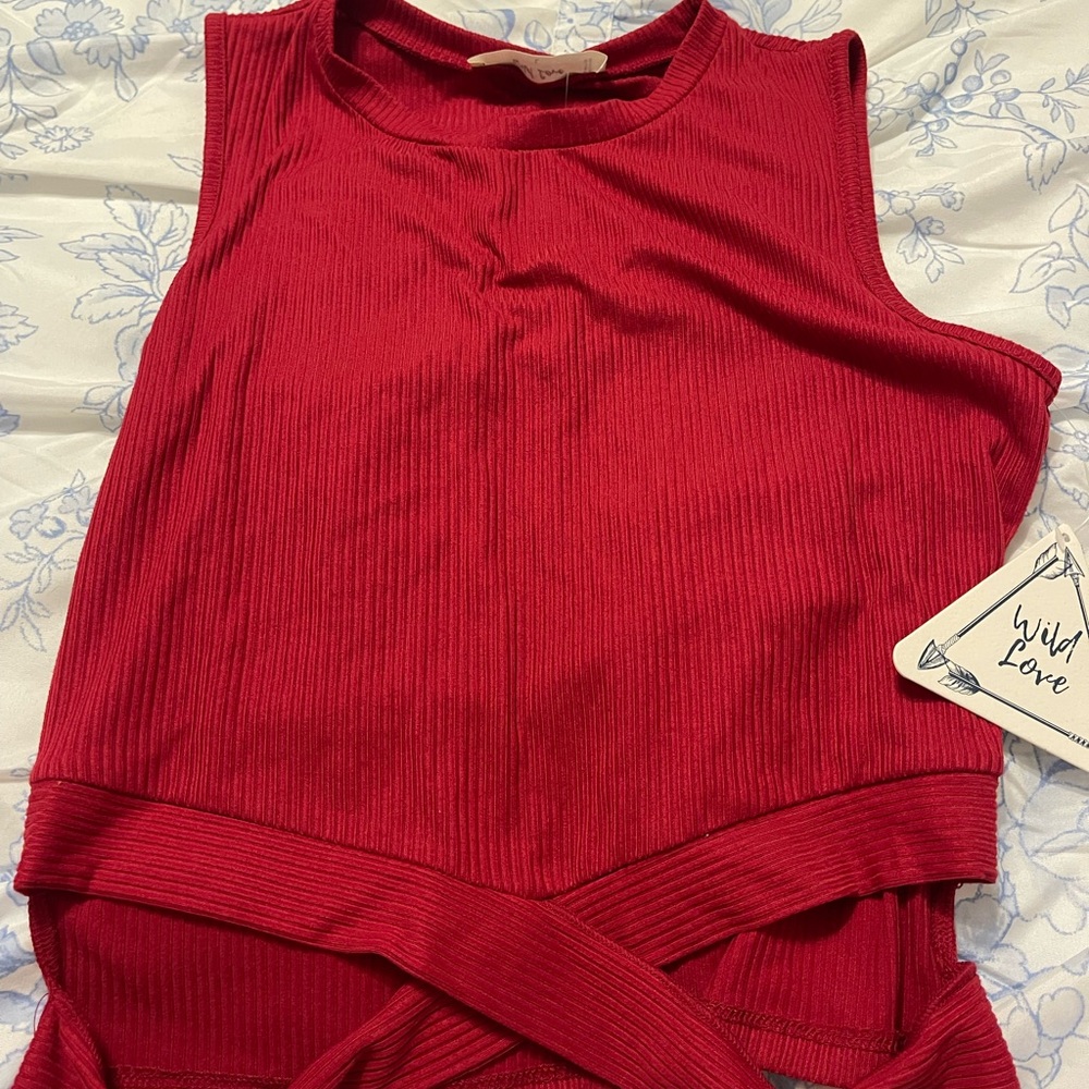 Wild Fable Red Sleeveless Top